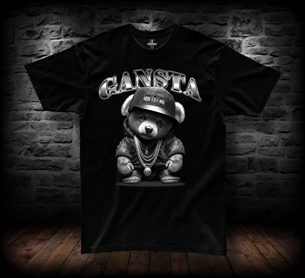 T-SHIRT GANSTA BEAR GRAY