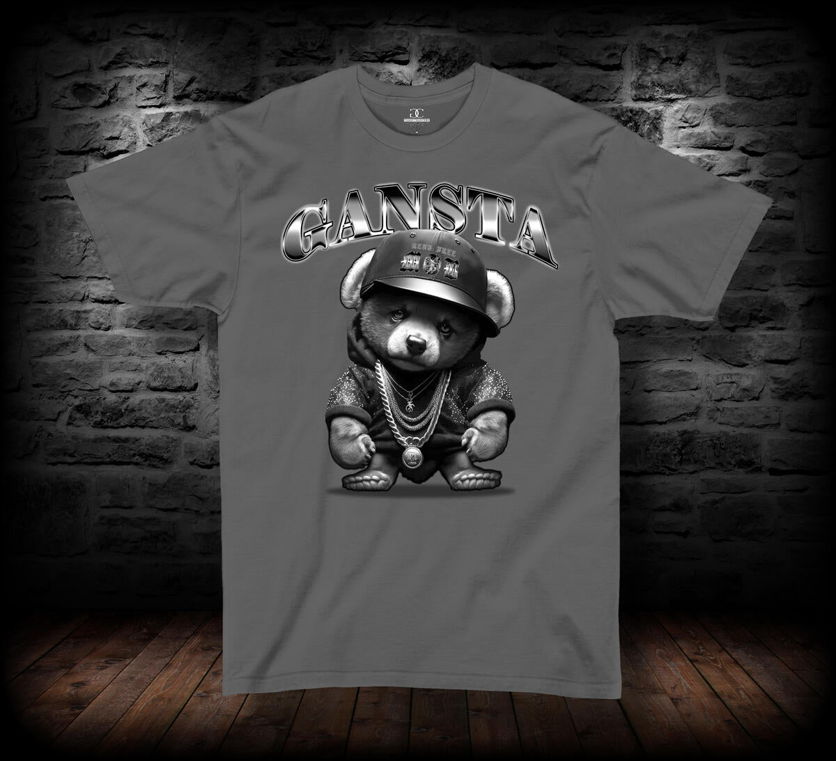 T-SHIRT GANSTA BEAR GRAY