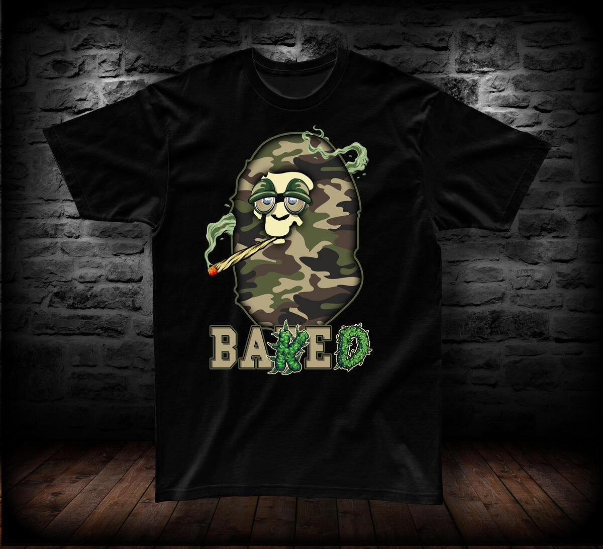 T-SHIRT BAKED CAMO