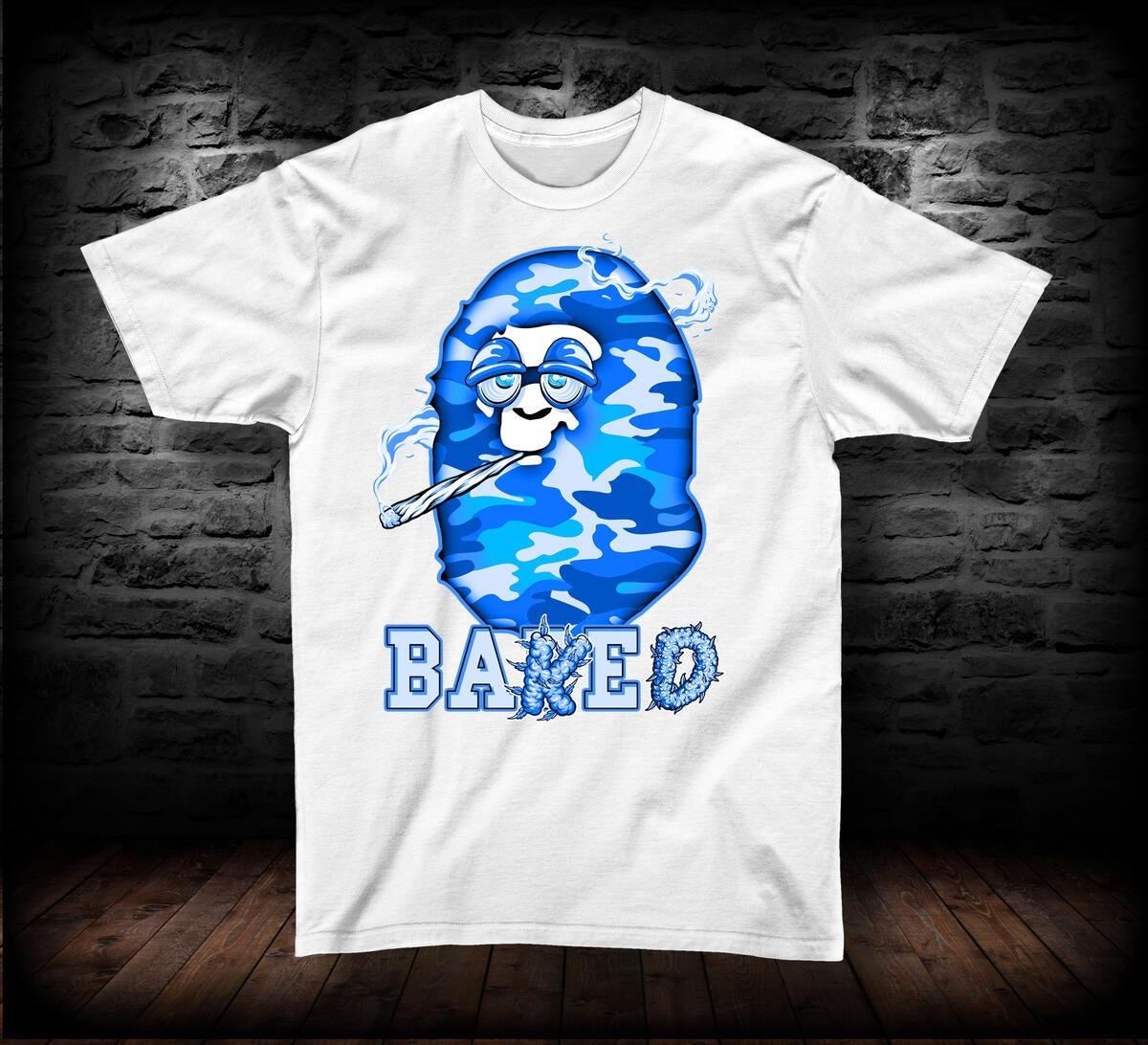 T-SHIRT BAKED BLUE