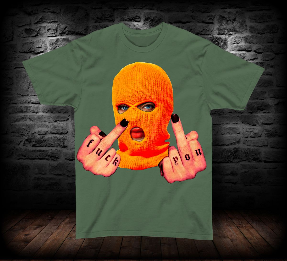 T-SHIRT ORANGE MASK