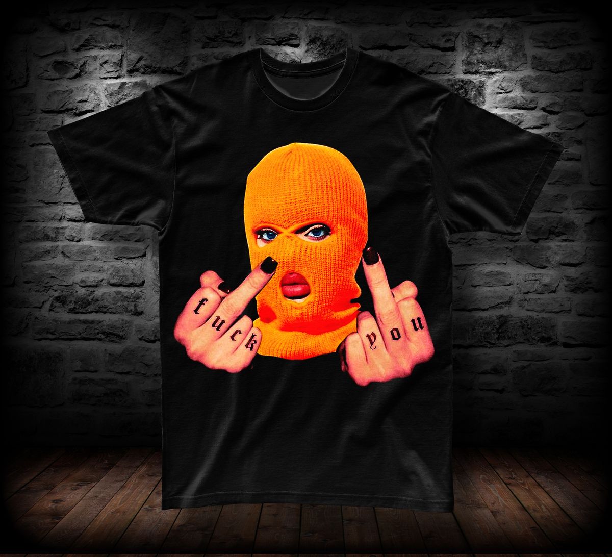 T-SHIRT ORANGE MASK