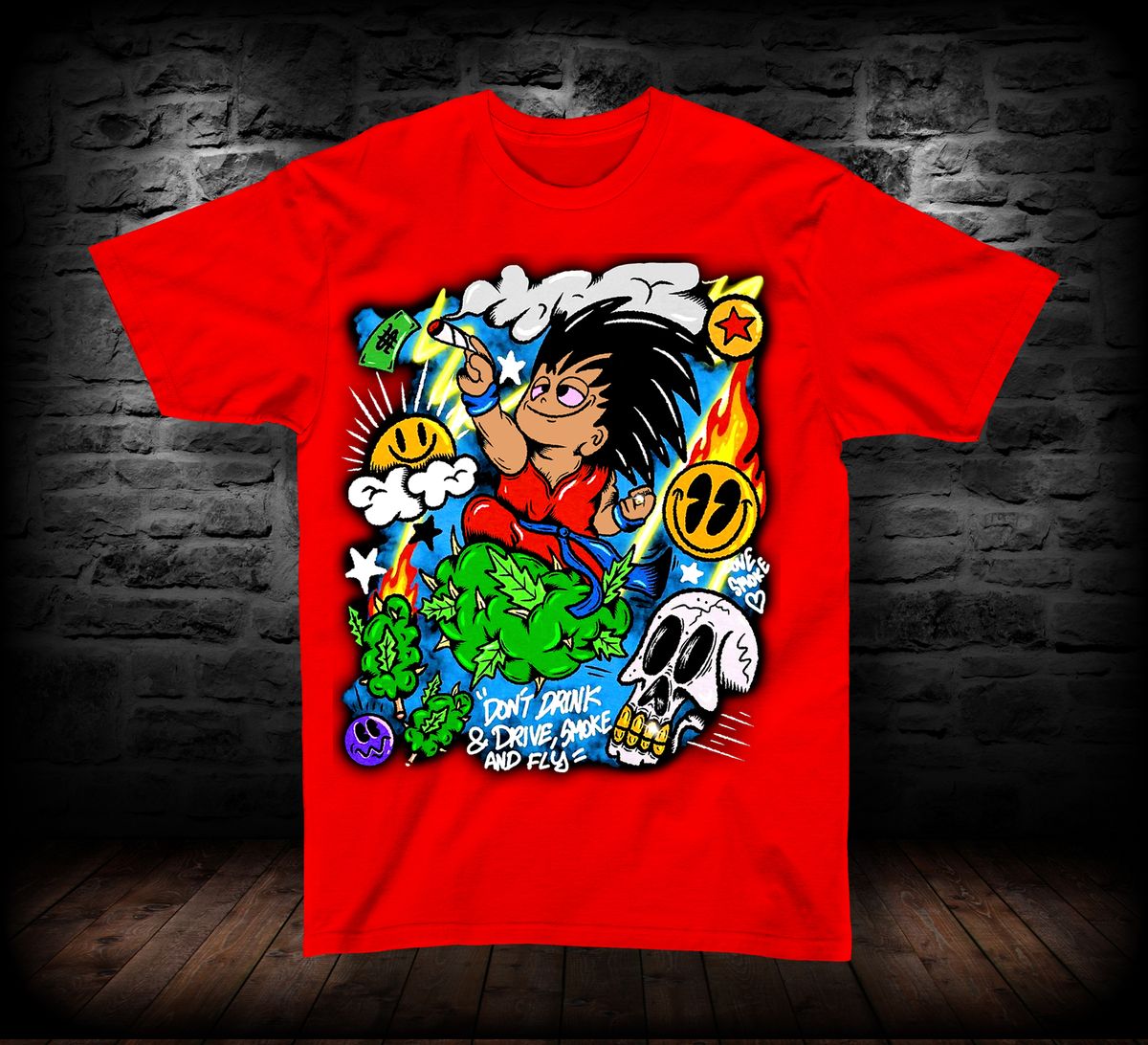 T-SHIRT ANIME SMOKER