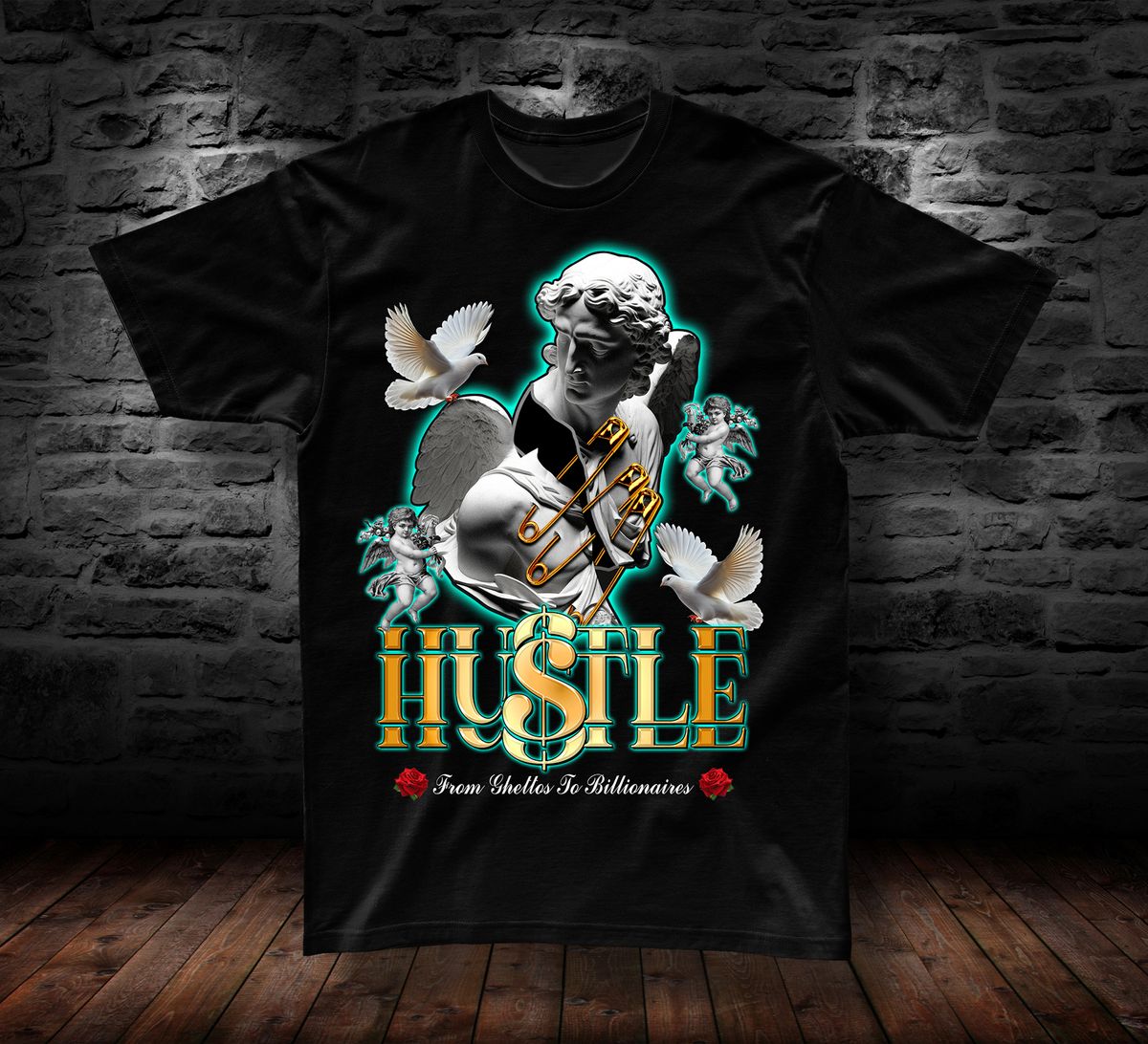 T-SHIRT HUSTLE SATUTE