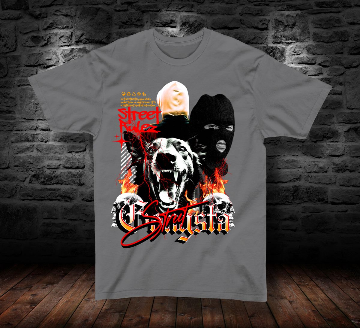 T-SHIRT STREET GANSTA