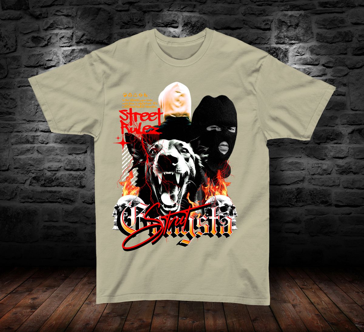 T-SHIRT STREET GANSTA