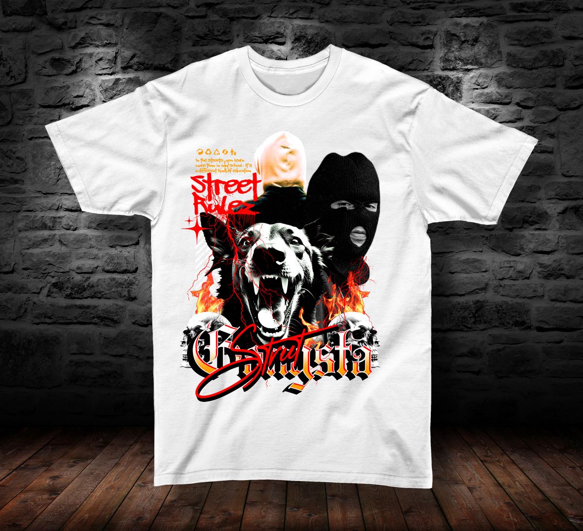 T-SHIRT STREET GANSTA