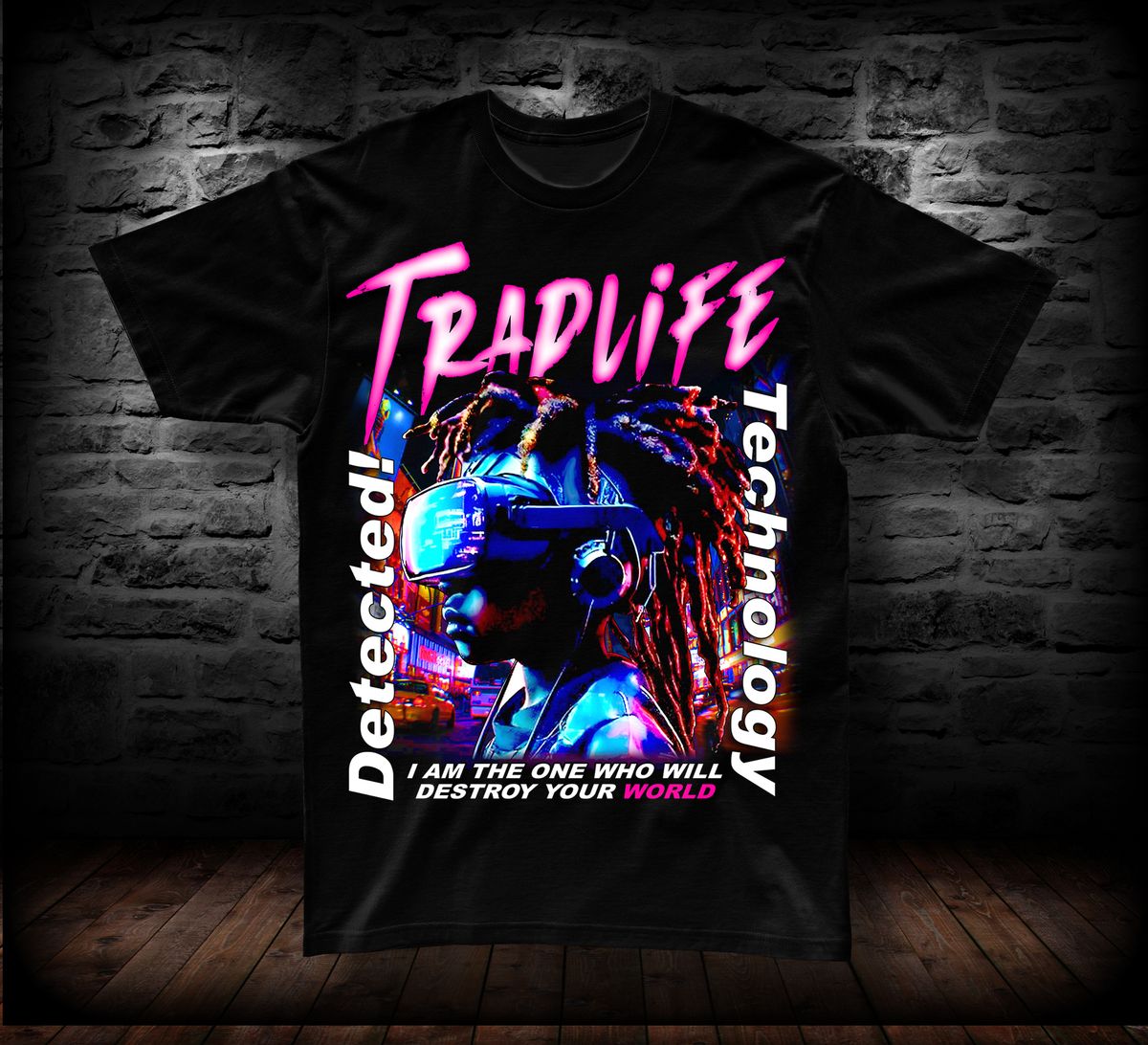 T-SHIRT TRAPLIFE DETECTED