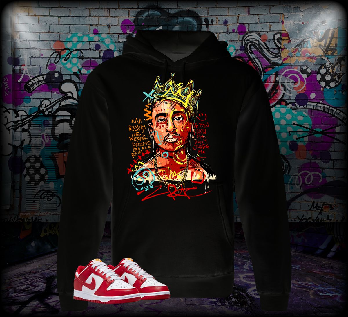 HOODIE PAC GRAFITTIE