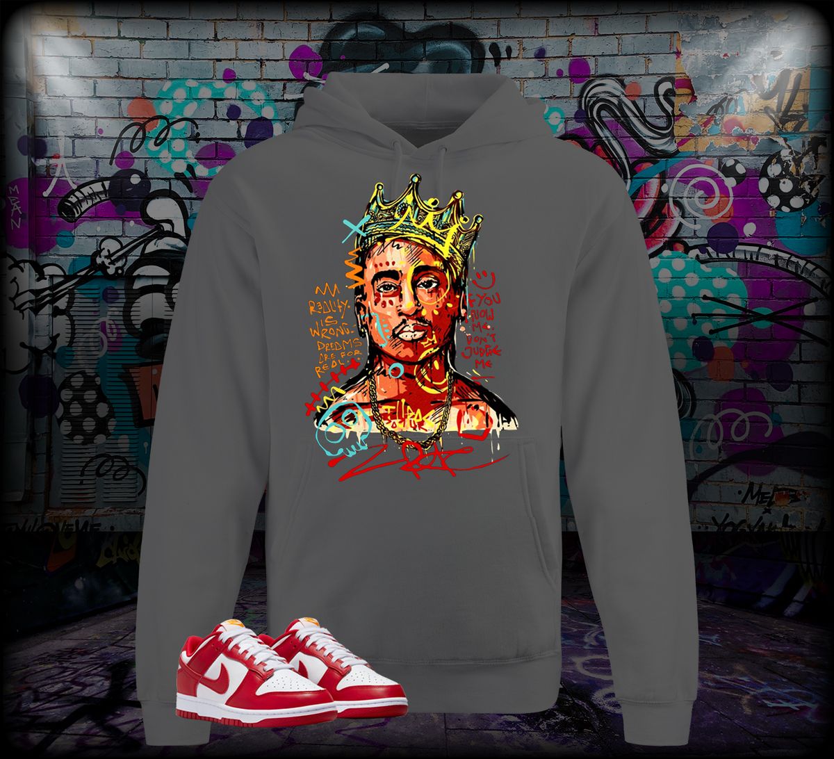 HOODIE PAC GRAFITTIE