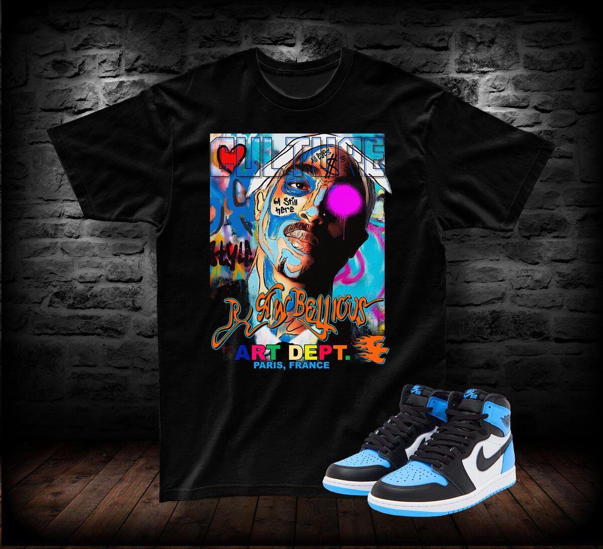 T-SHIRT TUPAC ART