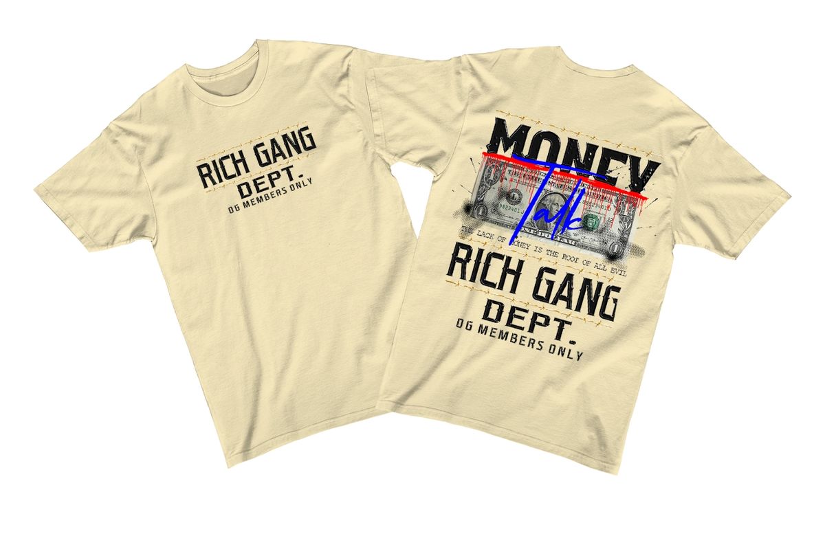 T-SHIRT RICH GANG MONEY GC556