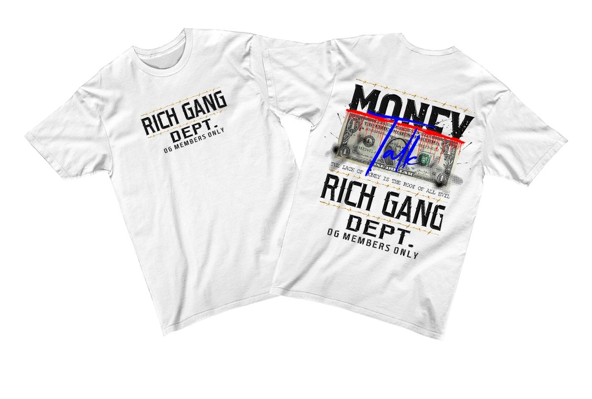 T-SHIRT RICH GANG MONEY GC556