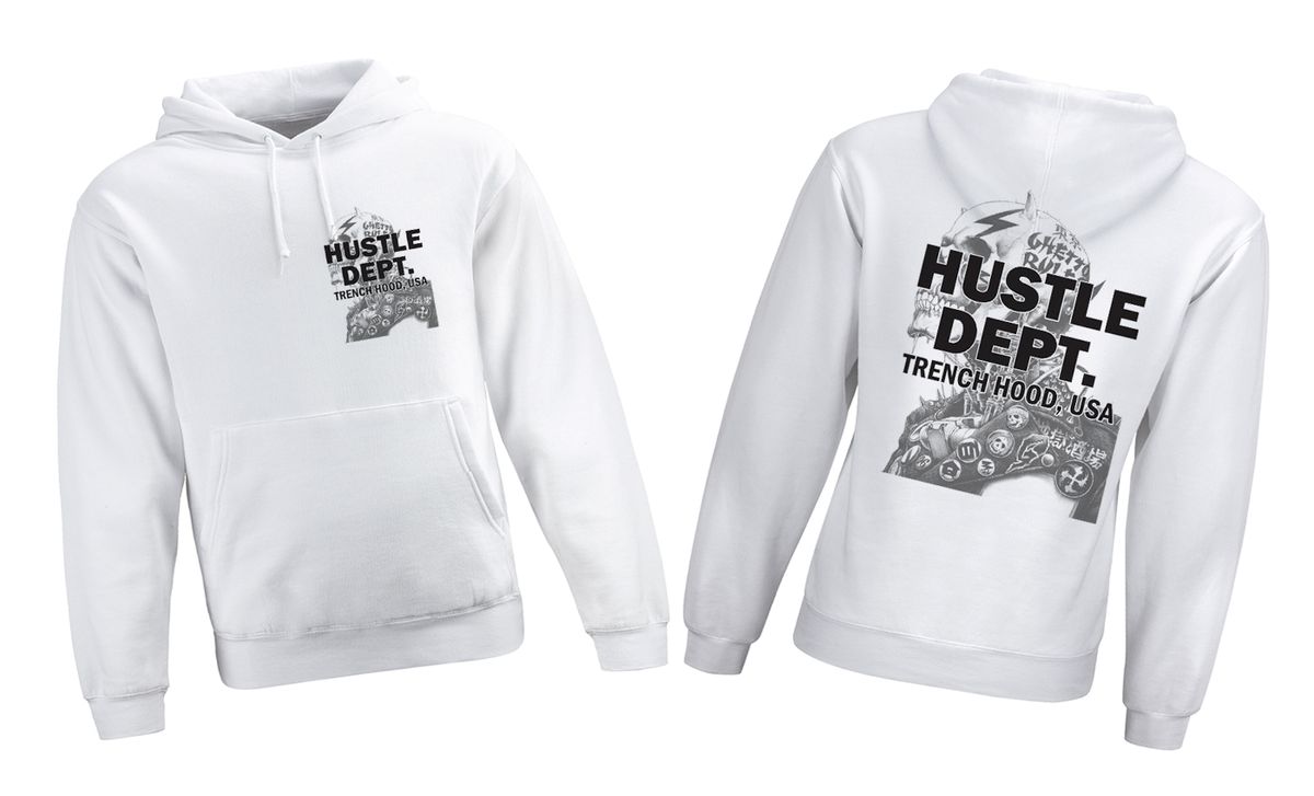 HOODIE HUSTLE SKULL GCH938